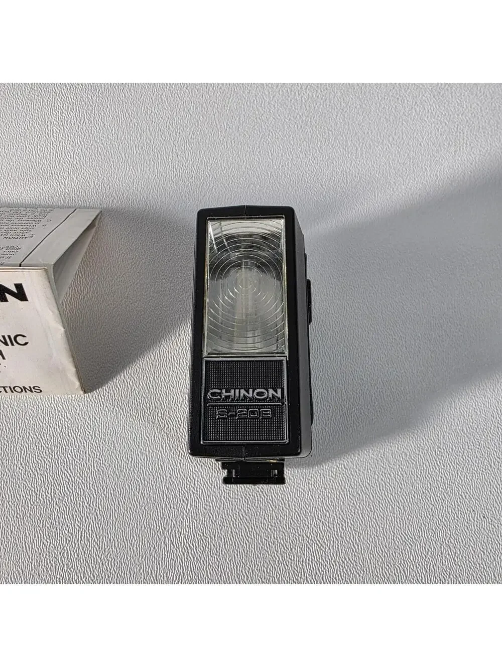 Vintage Chinon S-20B Electronic Camera Flash w/ Manual - Tested & Working